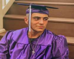 He graduated from high school in June 2020.
